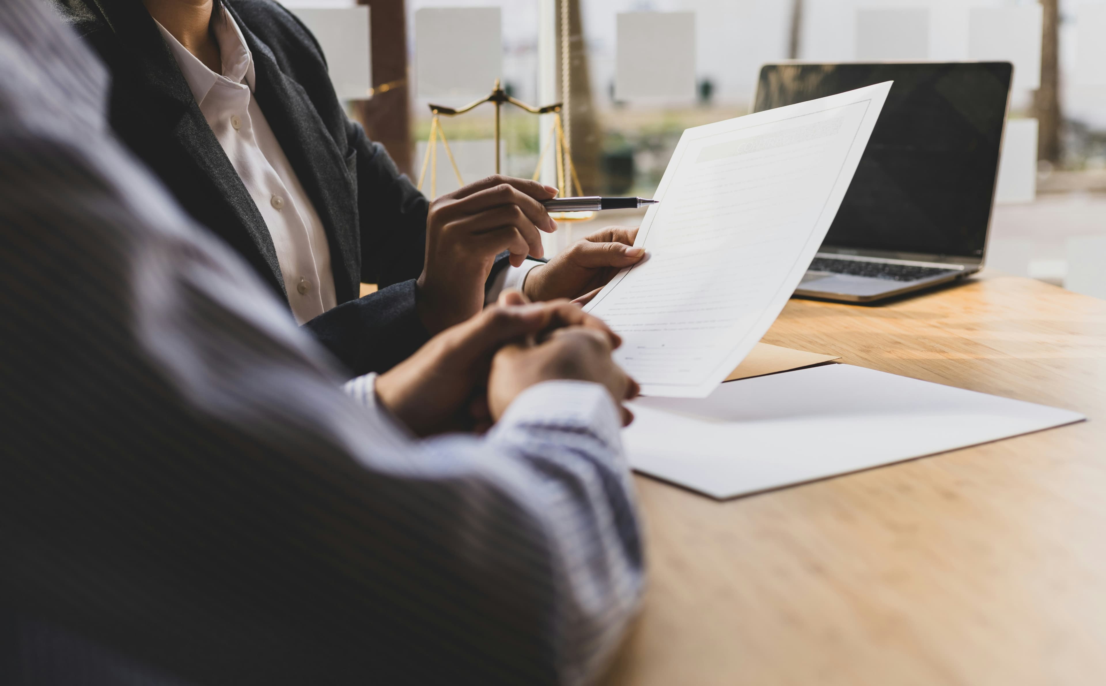Attorney helping a client protect separate property interests