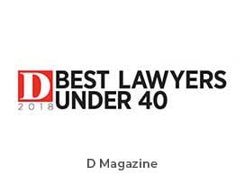 D 2018 Best Lawyers Under 40 D Magazine